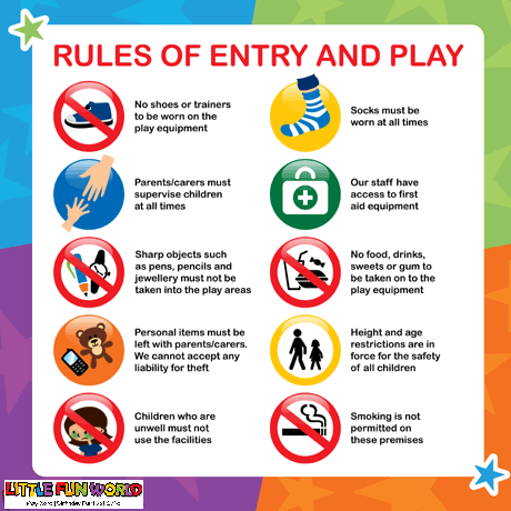 rulesofplay | Little Fun World | Kids Indoor Play Area | Birthday Party